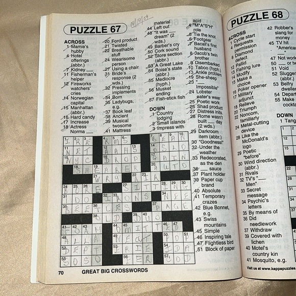 Crossword Puzzle Book - Picture 5 of 5